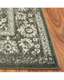 Safavieh Adirondack Collection Tapis Vintage à Poils Courts pour Salon, Salle à Manger, Chambre à Coucher Ivoire et Argent 91 x