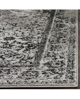 Safavieh Adirondack Collection Tapis Vintage à Poils Courts pour Salon, Salle à Manger, Chambre à Coucher Ivoire et Argent 91 x