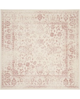 Safavieh Adirondack Collection Tapis Vintage à Poils Courts pour Salon, Salle à Manger, Chambre à Coucher Ivoire et Argent 91 x