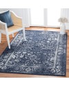 Safavieh Adirondack Collection Tapis Vintage à Poils Courts pour Salon, Salle à Manger, Chambre à Coucher Ivoire et Argent 91 x