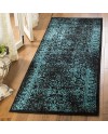 Safavieh Adirondack Collection Tapis Vintage à Poils Courts pour Salon, Salle à Manger, Chambre à Coucher Ivoire et Argent 91 x