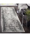 Safavieh Adirondack Collection Tapis Vintage à Poils Courts pour Salon, Salle à Manger, Chambre à Coucher Ivoire et Argent 91 x