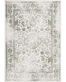 Safavieh Adirondack Collection Tapis Vintage à Poils Courts pour Salon, Salle à Manger, Chambre à Coucher Ivoire et Argent 91 x