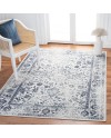 Safavieh Adirondack Collection Tapis Vintage à Poils Courts pour Salon, Salle à Manger, Chambre à Coucher Ivoire et Argent 91 x