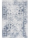 Safavieh Adirondack Collection Tapis Vintage à Poils Courts pour Salon, Salle à Manger, Chambre à Coucher Ivoire et Argent 91 x