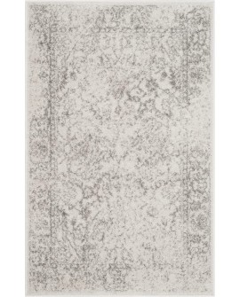 Safavieh Adirondack Collection Tapis Vintage à Poils Courts pour Salon, Salle à Manger, Chambre à Coucher Ivoire et Argent 91 x