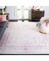 Safavieh Adirondack Collection Tapis Vintage à Poils Courts pour Salon, Salle à Manger, Chambre à Coucher Ivoire et Argent 91 x