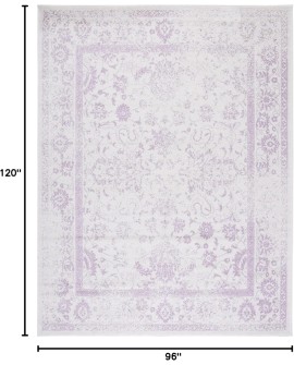 Safavieh Adirondack Collection Tapis Vintage à Poils Courts pour Salon, Salle à Manger, Chambre à Coucher Ivoire et Argent 91 x