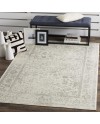 Safavieh Adirondack Collection Tapis Vintage à Poils Courts pour Salon, Salle à Manger, Chambre à Coucher Ivoire et Argent 91 x