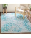 Safavieh Adirondack Collection Tapis Vintage à Poils Courts pour Salon, Salle à Manger, Chambre à Coucher Ivoire et Argent 91 x