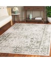 Safavieh Adirondack Collection Tapis Vintage à Poils Courts pour Salon, Salle à Manger, Chambre à Coucher Ivoire et Argent 91 x