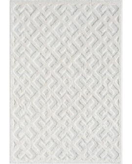 payé Tapis de couloir, 80 x 150 cm, à poils longs, bohème, crème, pastel, uni, motif moderne en losanges, scandinave, moelleux,