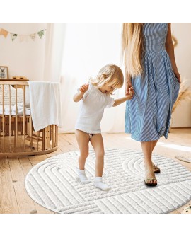 payé Tapis de couloir, 80 x 150 cm, à poils longs, bohème, crème, pastel, uni, motif moderne en losanges, scandinave, moelleux,