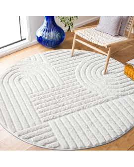 payé Tapis de couloir, 80 x 150 cm, à poils longs, bohème, crème, pastel, uni, motif moderne en losanges, scandinave, moelleux,