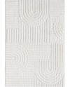 payé Tapis de couloir, 80 x 150 cm, à poils longs, bohème, crème, pastel, uni, motif moderne en losanges, scandinave, moelleux,