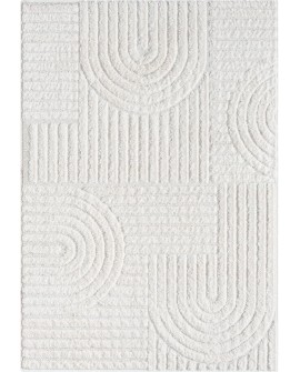 payé Tapis de couloir, 80 x 150 cm, à poils longs, bohème, crème, pastel, uni, motif moderne en losanges, scandinave, moelleux,