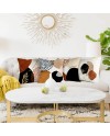 YCOLL Housse de Coussin 50 x 50 Lot de 4 Housse Coussin en Lin Coussin de Canapé Moderne Boho Coussin Canape Motif Abstrait