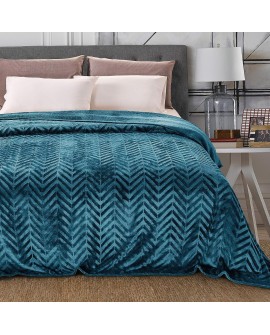 Whale Flotilla Couverture Polaire à Chevrons, 150 x 200 cm, Plaid Couverture en Flanelle Douce Chaude pour Canapé ou Lit,