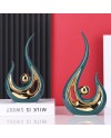 Accent Décor pour La Maison Blanc Et Or, Centre De Table Moderne De Style du Milieu du Siècle, Collections d'art Bureau, Statues