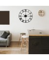 Mee 2ou Horloge Murale Design Moderne et Vintage, Silencieuse sans Tic-Tac, Grande Horloge Murale Géante XXL, Disponible en 40