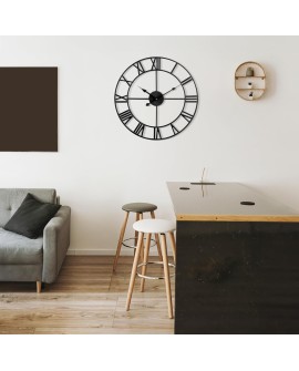 Mee 2ou Horloge Murale Design Moderne et Vintage, Silencieuse sans Tic-Tac, Grande Horloge Murale Géante XXL, Disponible en 40