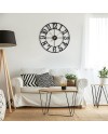 Mee 2ou Horloge Murale Design Moderne et Vintage, Silencieuse sans Tic-Tac, Grande Horloge Murale Géante XXL, Disponible en 40