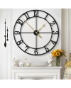 Mee 2ou Horloge Murale Design Moderne et Vintage, Silencieuse sans Tic-Tac, Grande Horloge Murale Géante XXL, Disponible en 40