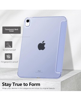 MoKo Coque pour iPad 10ème Génération 10,9 Pouces en 2022, Étui Mince en PC Translucide pour iPad 10ème Gén, iPad 10 Housse