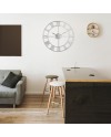 Mee 2ou Horloge Murale Design Moderne et Vintage, Silencieuse sans Tic-Tac, Grande Horloge Murale Géante XXL, Disponible en 40