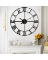 Mee 2ou Horloge Murale Design Moderne et Vintage, Silencieuse sans Tic-Tac, Grande Horloge Murale Géante XXL, Disponible en 40