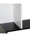 HOMCOM Bibliothèque étagère Meuble de Rangement Design Contemporain en S 5 étagères 60L x 24l x 185H cm Coloris chêne Blanc