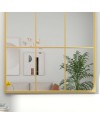 HOMCOM Miroir Mural arqué 70 x 50 cm, Miroir verrière Arche Style Industriel, Miroir de fenêtre arqué avec Cadre métallique,