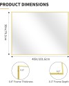 KOCUUY Miroir sur Pied Arqué, 161 x 52 cm Grand Miroir Mural avec Cadre en Aluminium Doré à Suspendre, à Poser, à Appuyer, pour