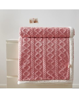 TIANSHU Couverture Polaire Double Couche, Plaid Polaire Duveteux Plaid Canape Couvertures Doux Confortables Haute Qualité