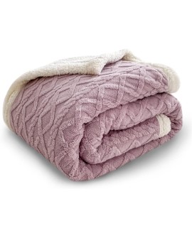 TIANSHU Couverture Polaire Double Couche, Plaid Polaire Duveteux Plaid Canape Couvertures Doux Confortables Haute Qualité