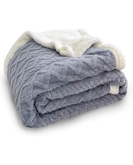 TIANSHU Couverture Polaire Double Couche, Plaid Polaire Duveteux Plaid Canape Couvertures Doux Confortables Haute Qualité