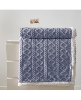 TIANSHU Couverture Polaire Double Couche, Plaid Polaire Duveteux Plaid Canape Couvertures Doux Confortables Haute Qualité