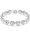 Swarovski Bracelet Tennis Ariana Grande x, Tailles variées, Cœur, Blanc, Métal rhodié