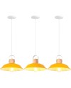 iDEGU Lot de 2 Suspension Luminaire Industrielle, 27CM Rétro Lustre Plafonnier en Métal E27 Éclairage de Plafond Vintage Lampe