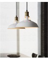 iDEGU Lot de 2 Suspension Luminaire Industrielle, 27CM Rétro Lustre Plafonnier en Métal E27 Éclairage de Plafond Vintage Lampe