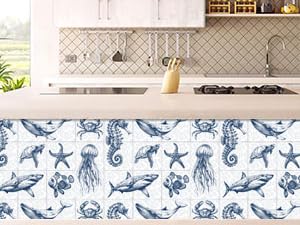 Self Adhesive Wallpaper Tile Stickers