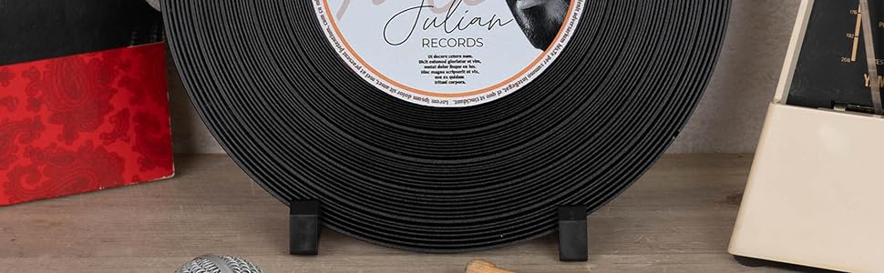 Vinyle personnalisé Wanapix méthacrylate musique décoratif anniversaire, mariage fête mères pères