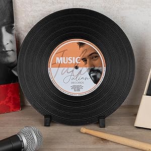 Vinyle personnalisé Wanapix méthacrylate musique décoratif anniversaire, mariage fête mères pères