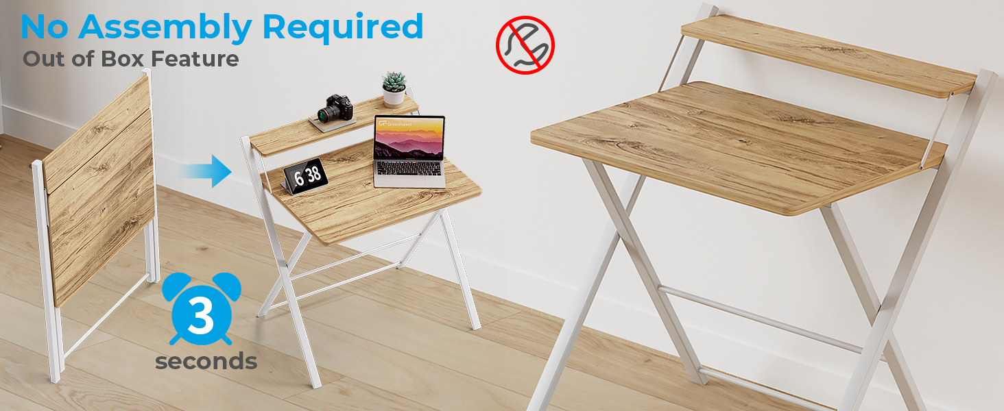 Bureau Pliant sans Assemblage