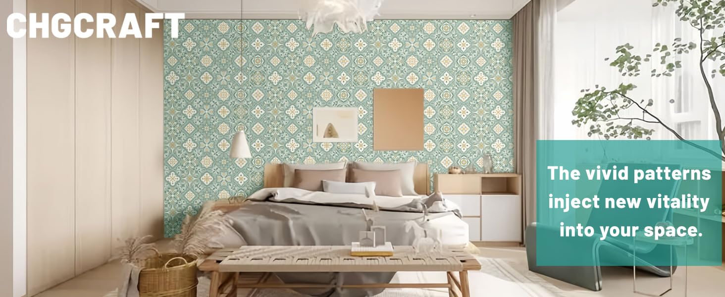 Self Adhesive Wallpaper Tile Stickers