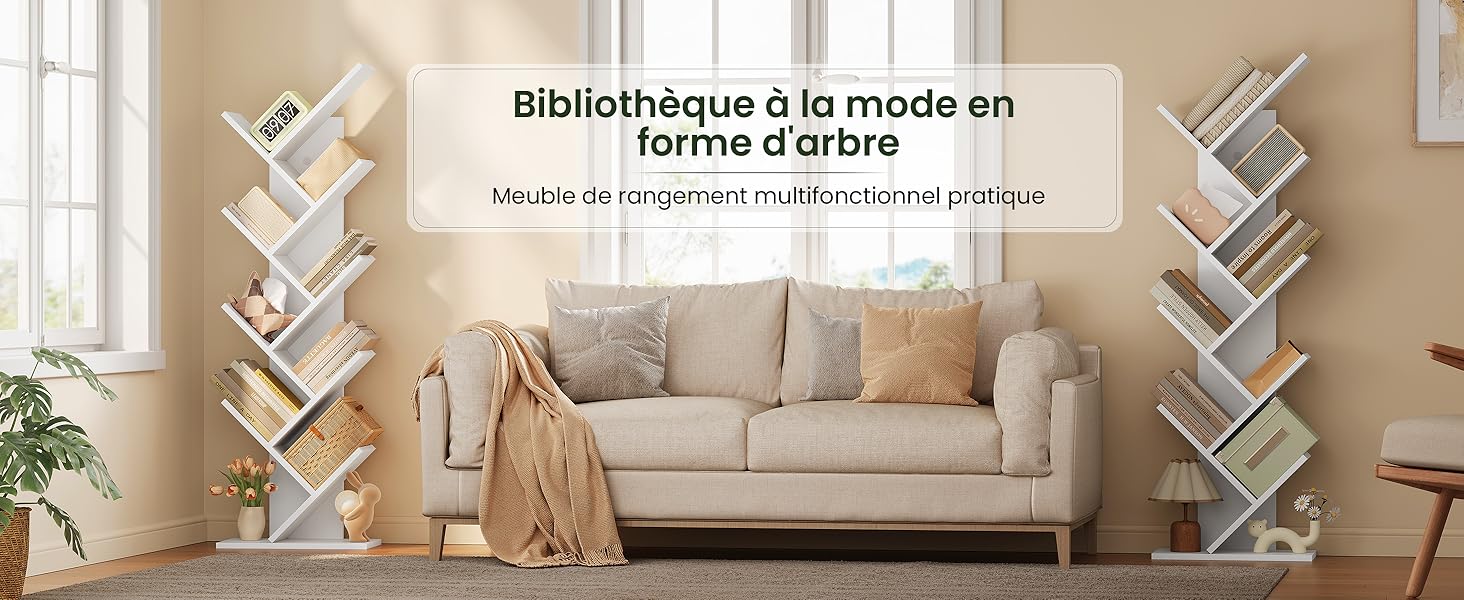 Bibliothèque de Rangement Étagère de Rangement Étagère